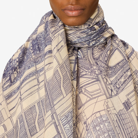 Scarf 100 - Vivienne - Grey