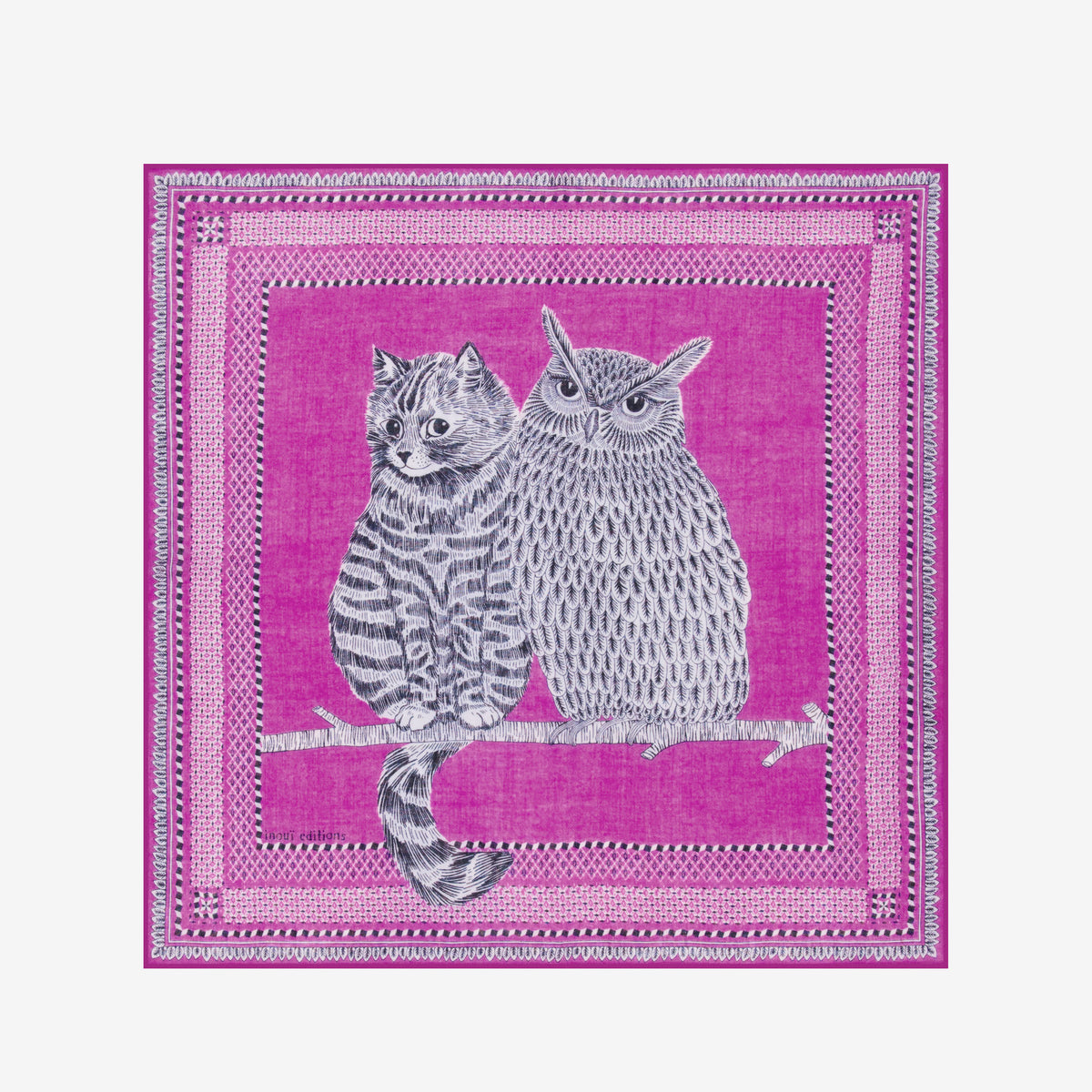 Square 70- Chouette - Purple