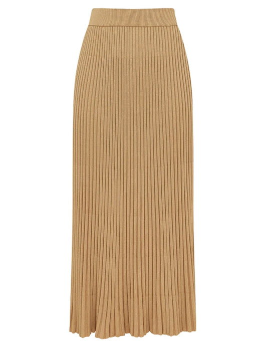 Luna Metallic Midi Skirt