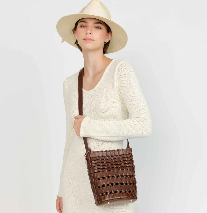 Matrix Bucket Bag in Mahogany