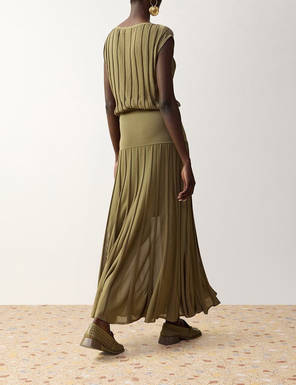Clash Stripe Billow Dress