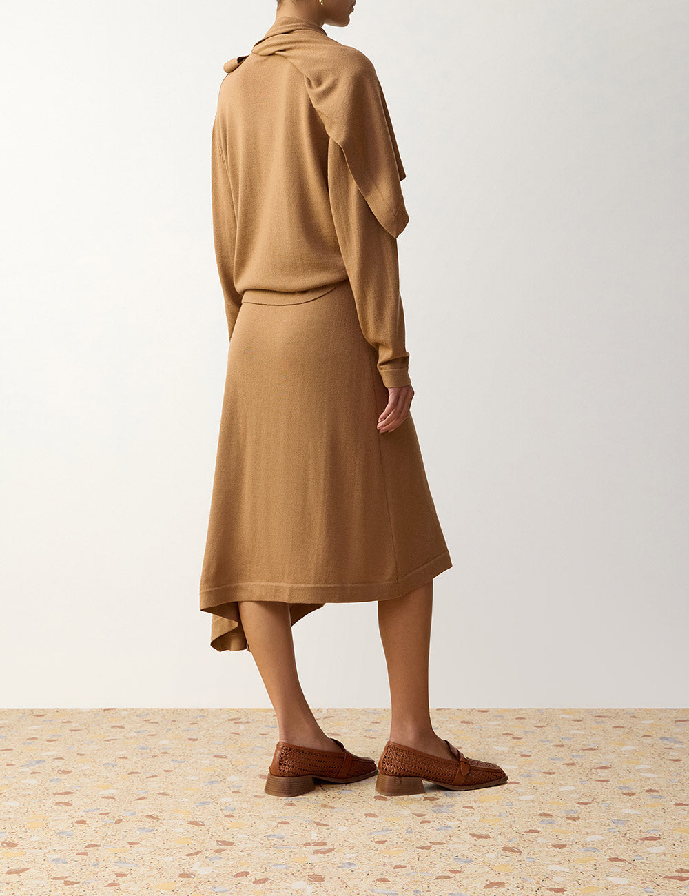 Clash Merino Draped Sweater