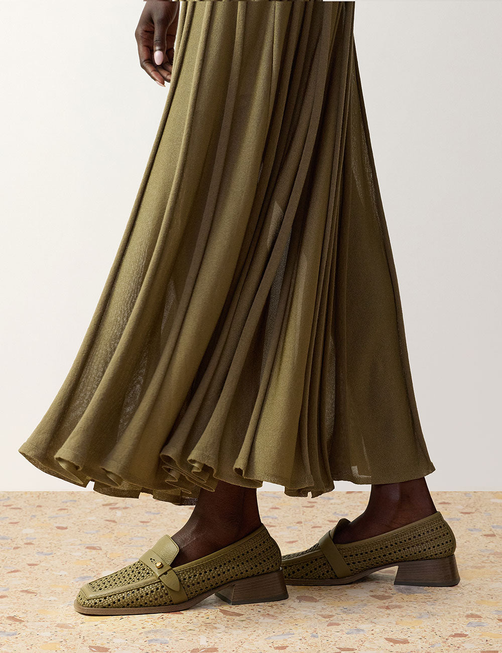 Clash Stripe Billow Dress