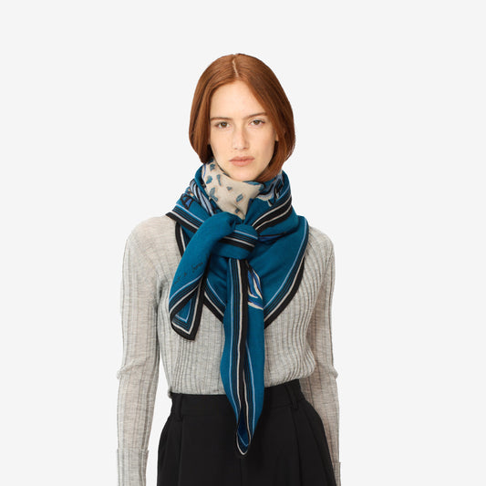 Square 130 - Western - Blue