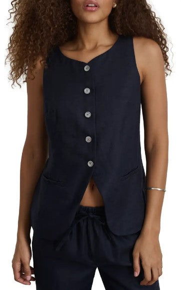 Anna Vest Black Wool