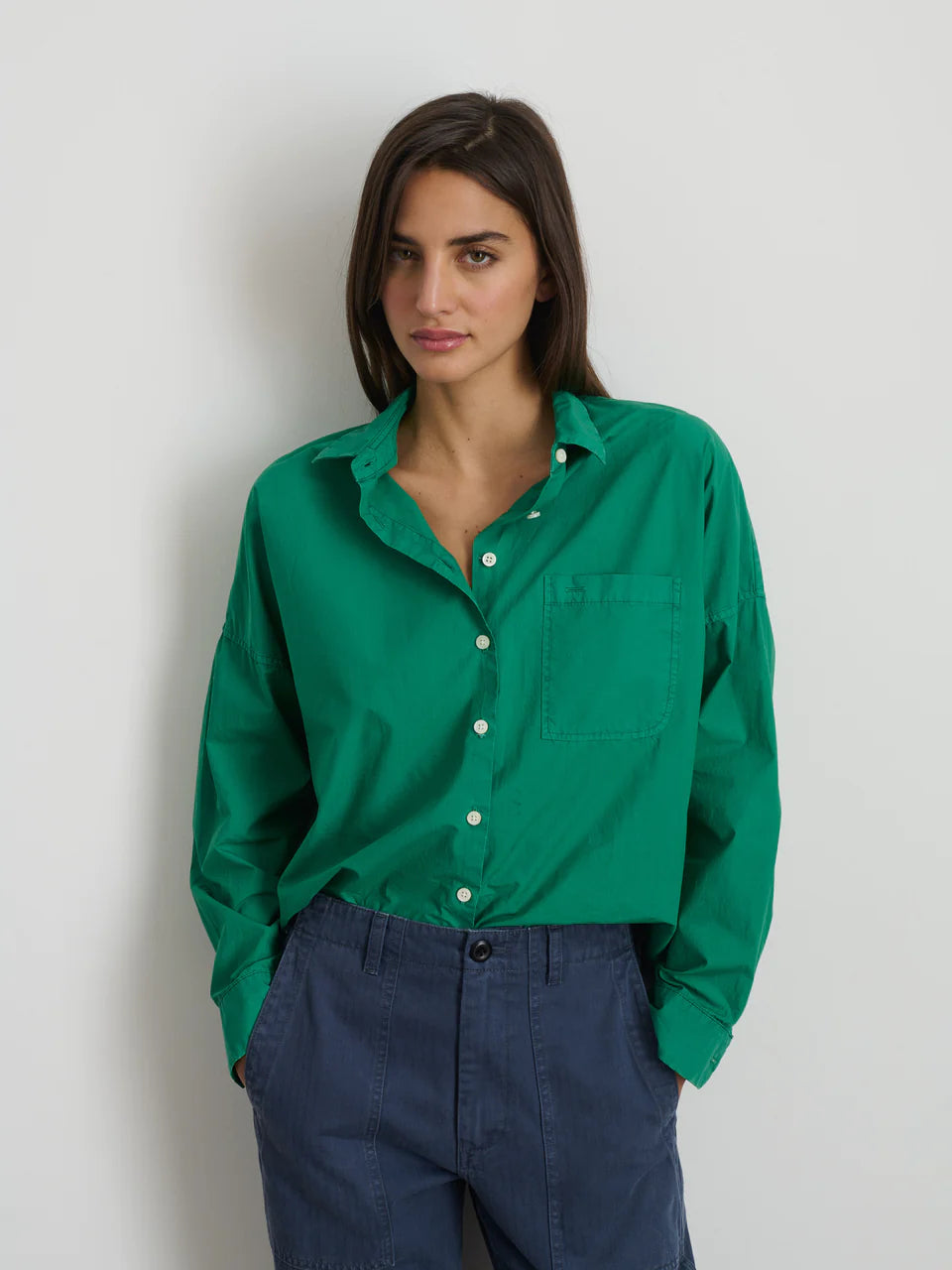 Jo Shirt in Spring Green