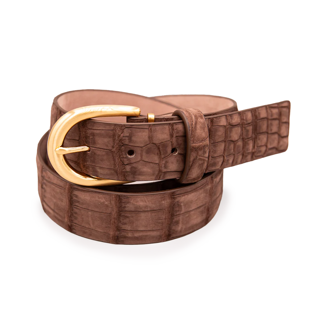 L.E.N. Buffed Alligator 35MM Belt