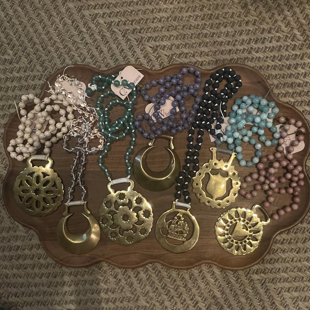 CW Brass Horse Bit Necklaces