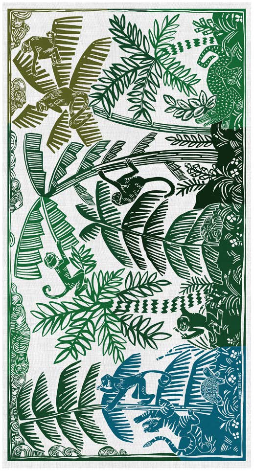 Scarf 100 Jungle Green