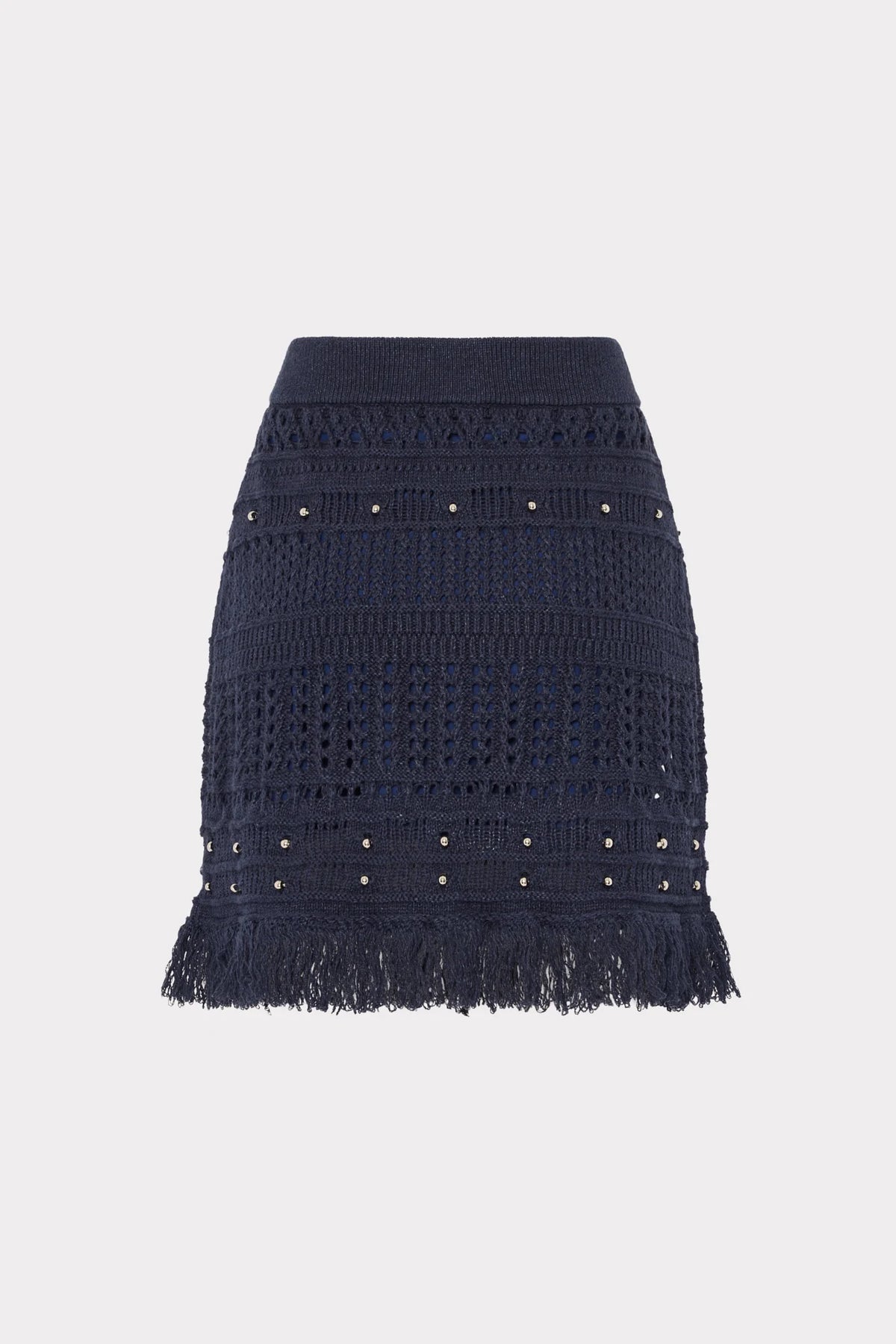 Beaded Fringe Mini Skirt