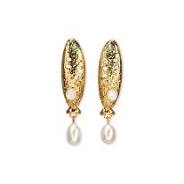 Sardina Gold & Pearl Earrings