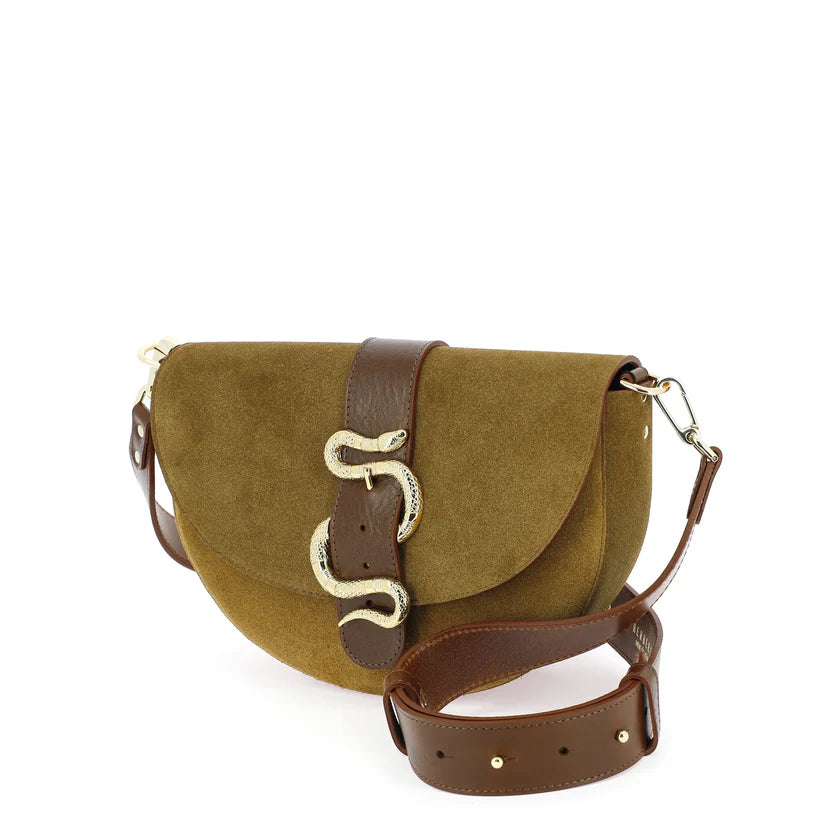 Le Gabie Crush Bag in Tobacco/Nutella