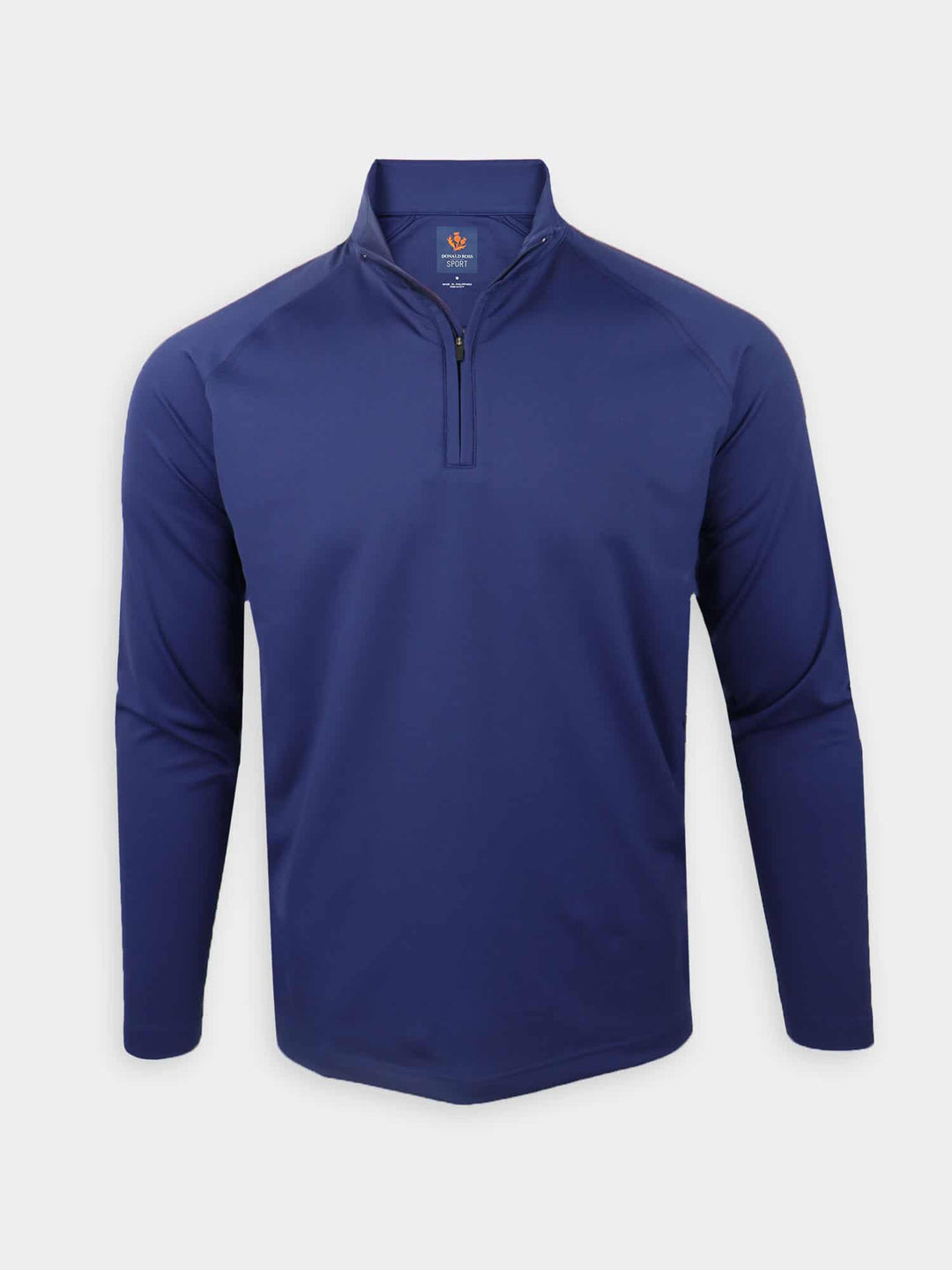 Alex LS Solid 1/4 Zip Pullover Navy