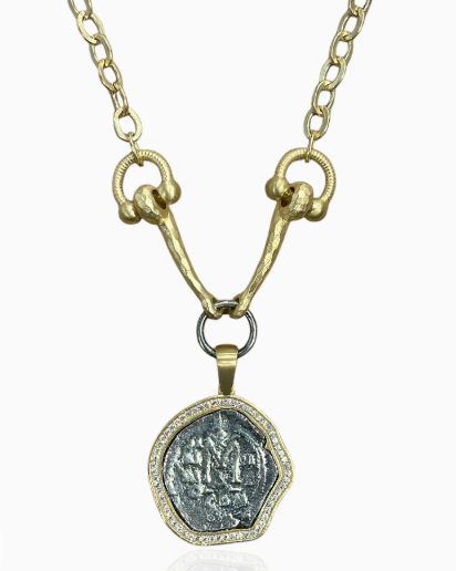 Gold Molat Horsebit Necklace