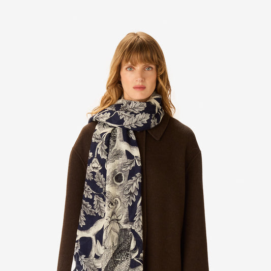 Scarf 100 - Archimede - Navy