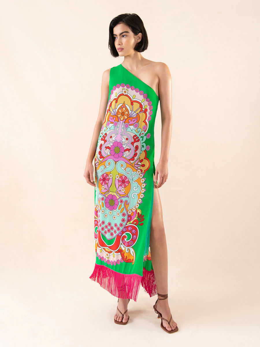 Oline One Shoulder Midi Dress
