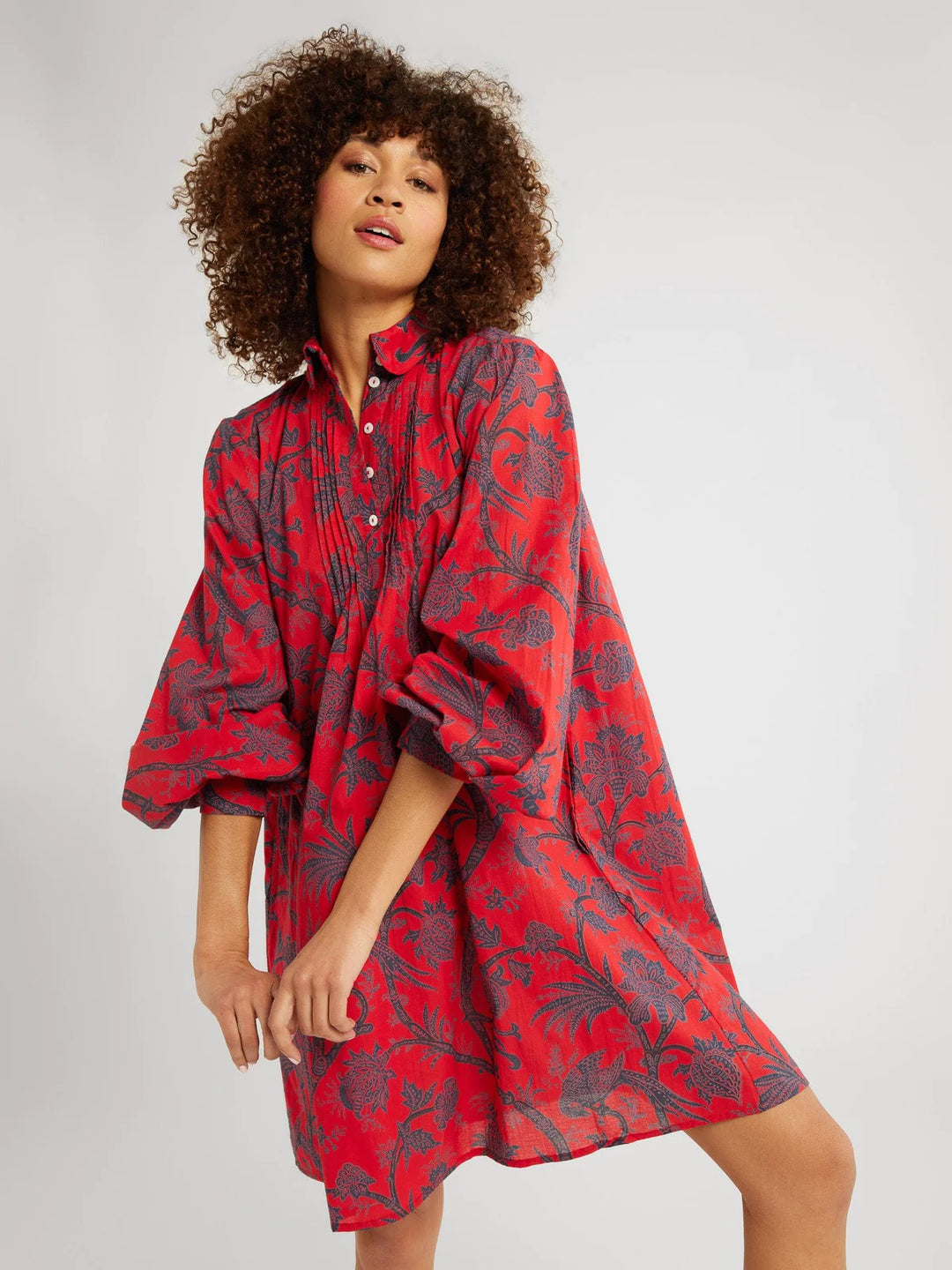 Bonnie Dress in Carmine