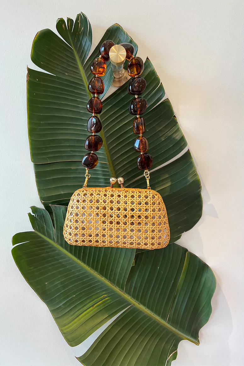 Tina Wicker Clutch