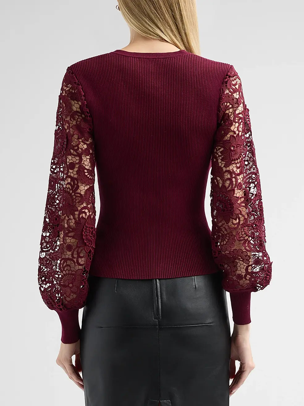 Josette Lace Sleeve Sweater