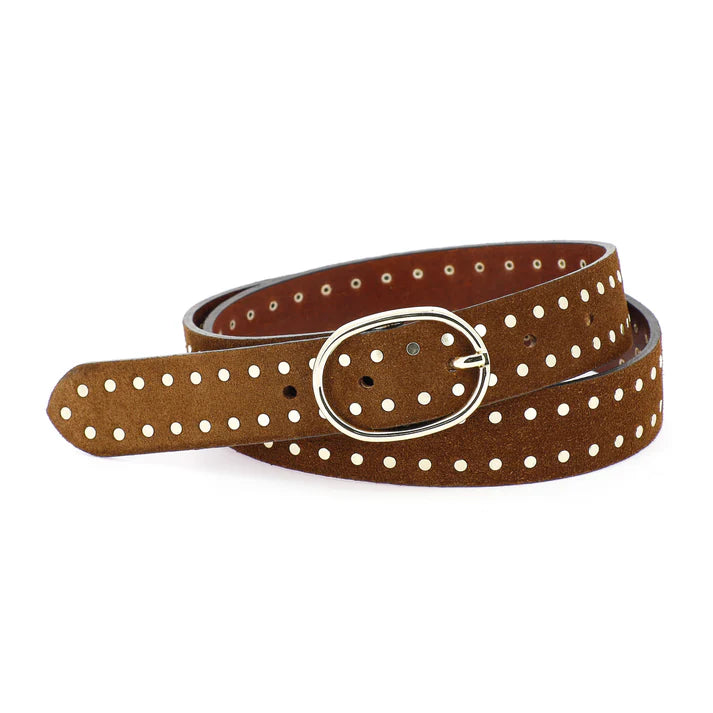 La Pasha Velvet Belt in Choco or Tobacco