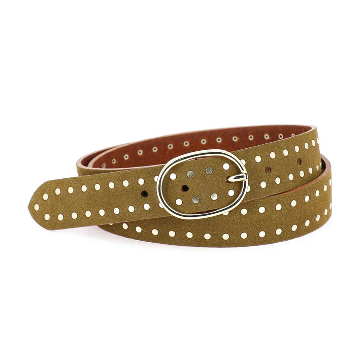 La Pasha Velvet Belt in Choco or Tobacco