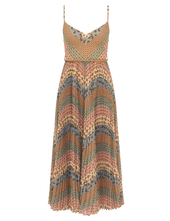 Sunray Pleated Picnic Dress