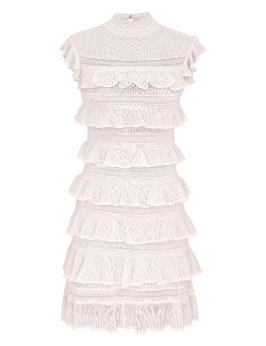 Luna Lace Frill Mini Dress