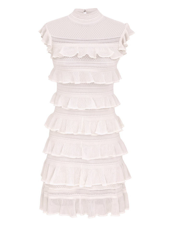 Luna Lace Frill Mini Dress
