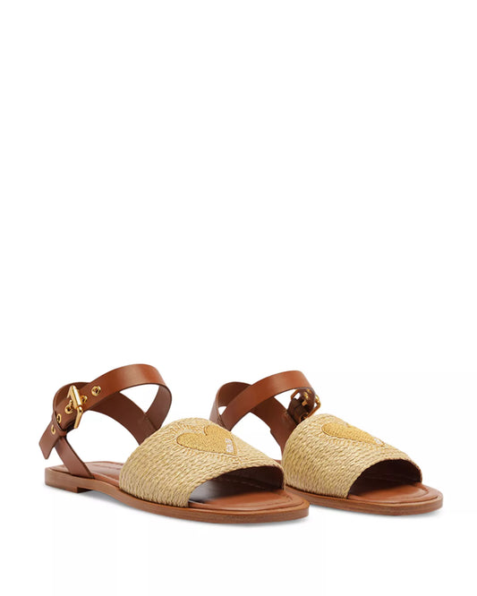 Raffia Flat Sandal