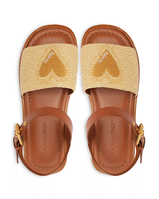 Raffia Flat Sandal