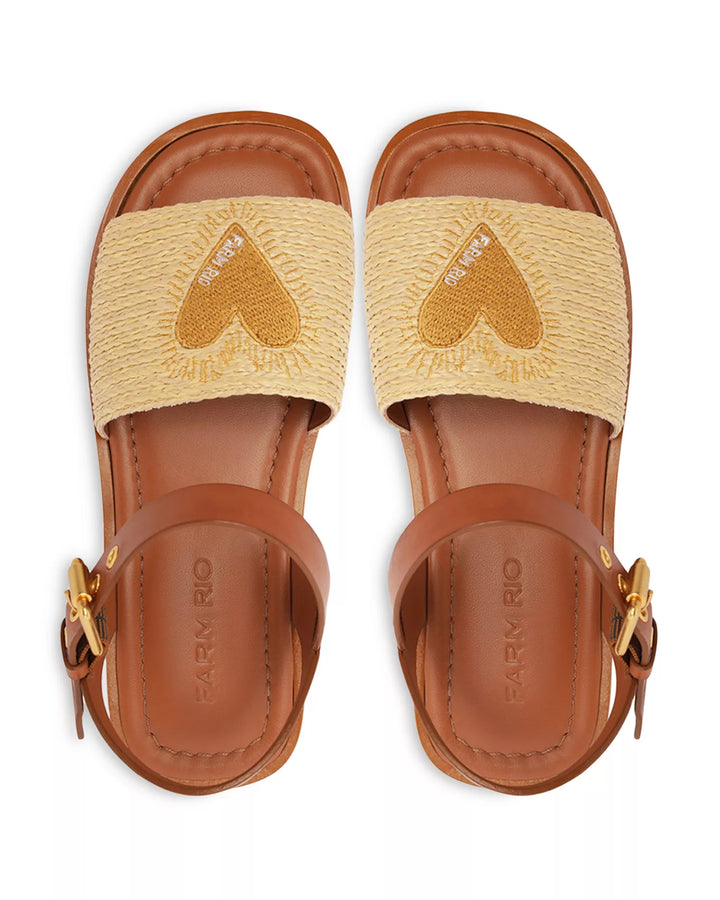 Raffia Flat Sandal