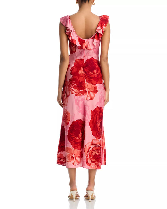 Scarlett Ruffle Neck Dress