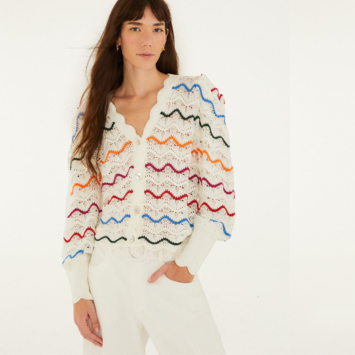 Colorful Stripes Knit Cardigan