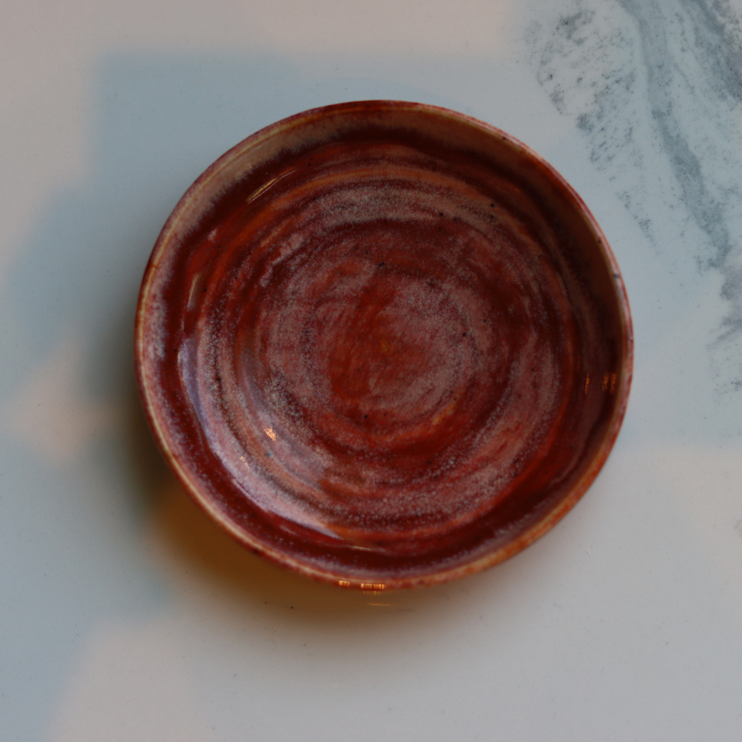 Burgundy Swirl Dish