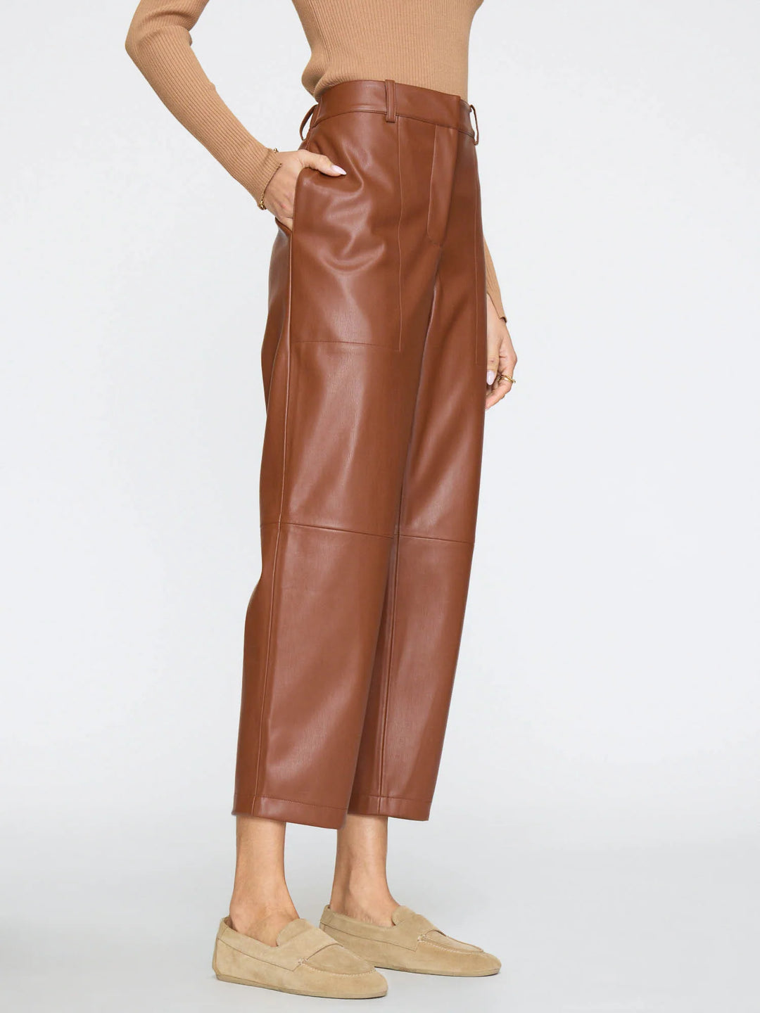 Stone Pant in Cognac