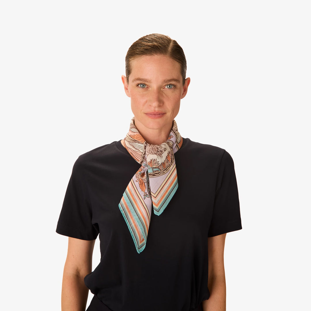 Carre 70 Cotton Chance Inoui Parma Square Scarf