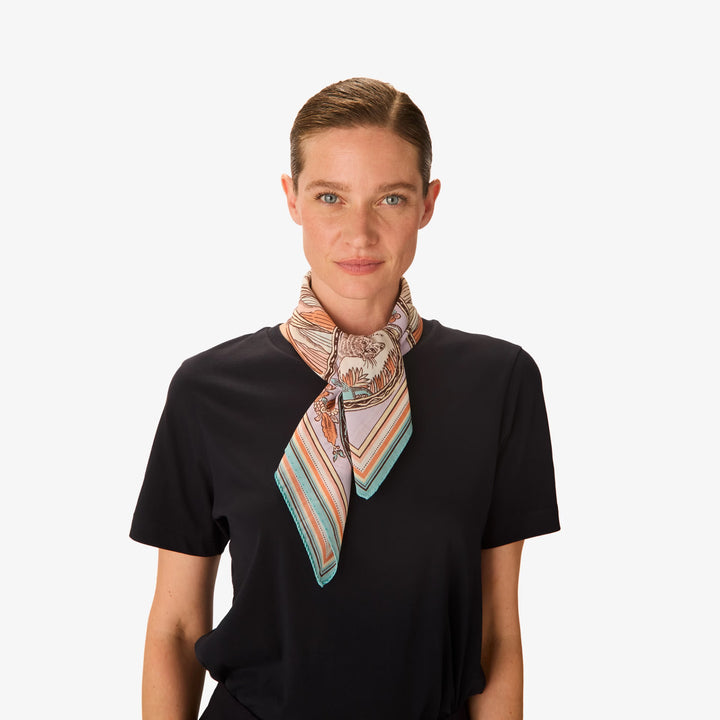 Carre 70 Cotton Chance Inoui Parma Square Scarf
