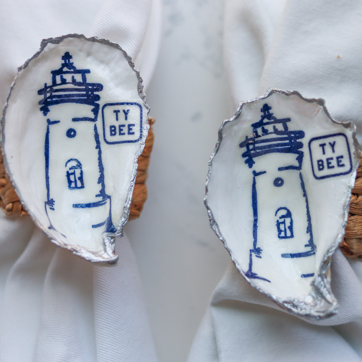 Handcrafted Oyster Shell Napkin Rings