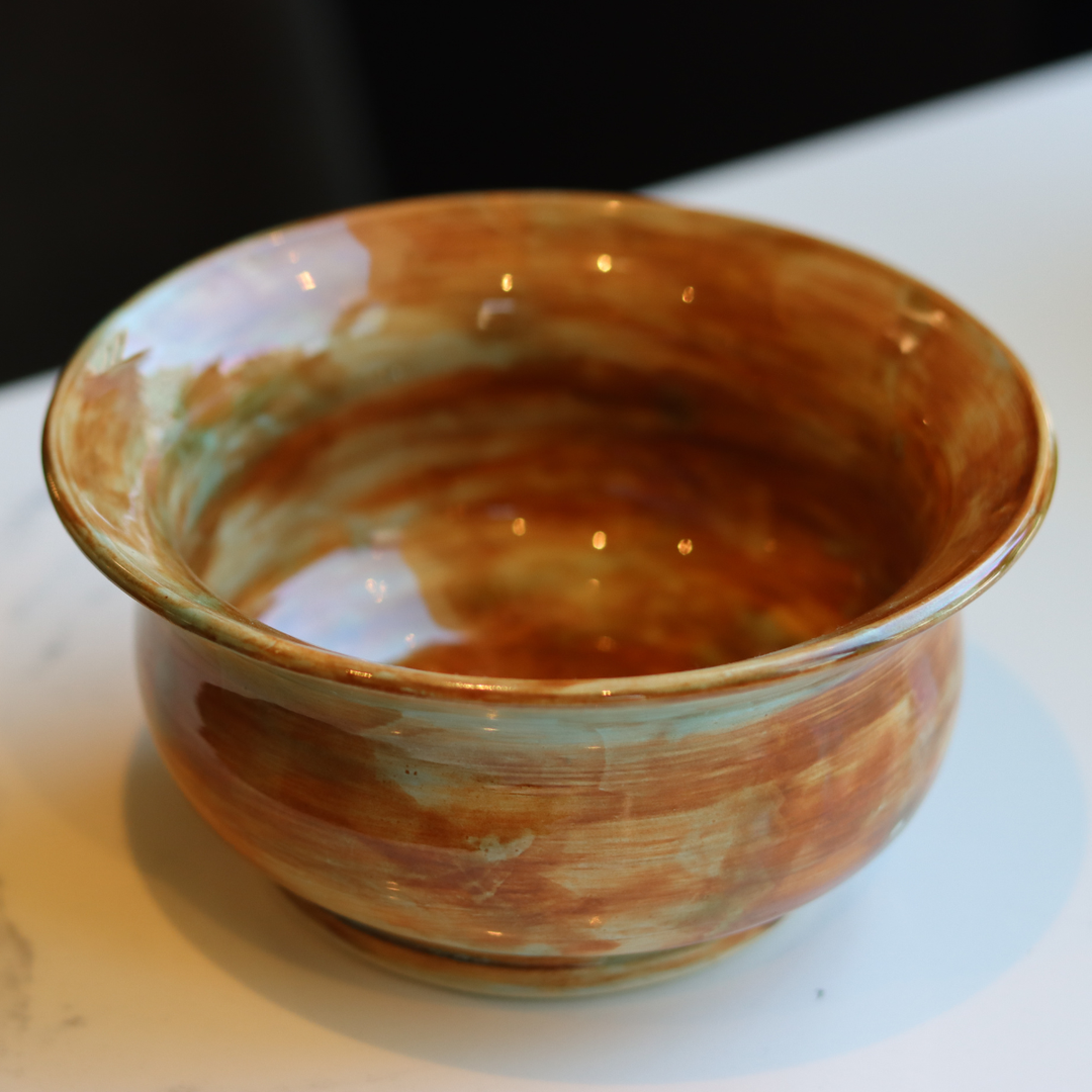 Amber Rust Flared Bowl