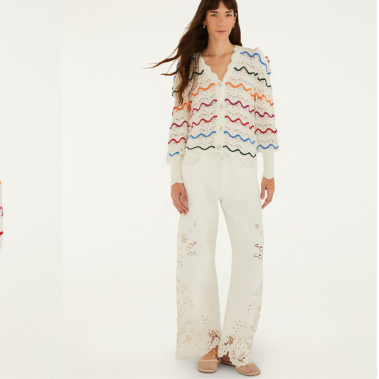 Colorful Stripes Knit Cardigan