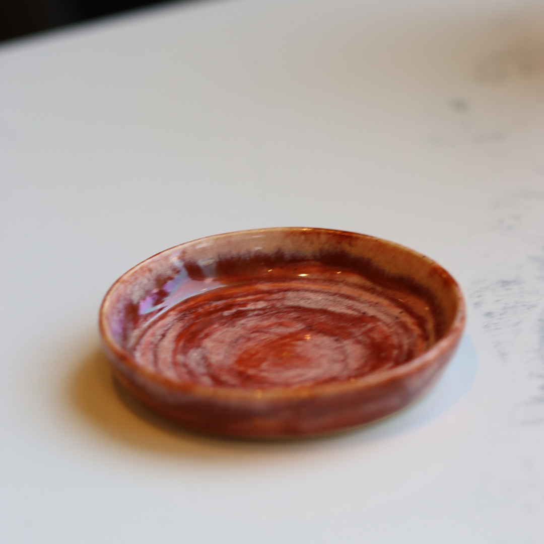 Burgundy Swirl Dish