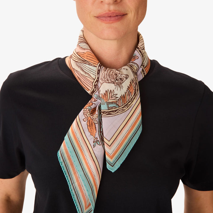 Carre 70 Cotton Chance Inoui Parma Square Scarf