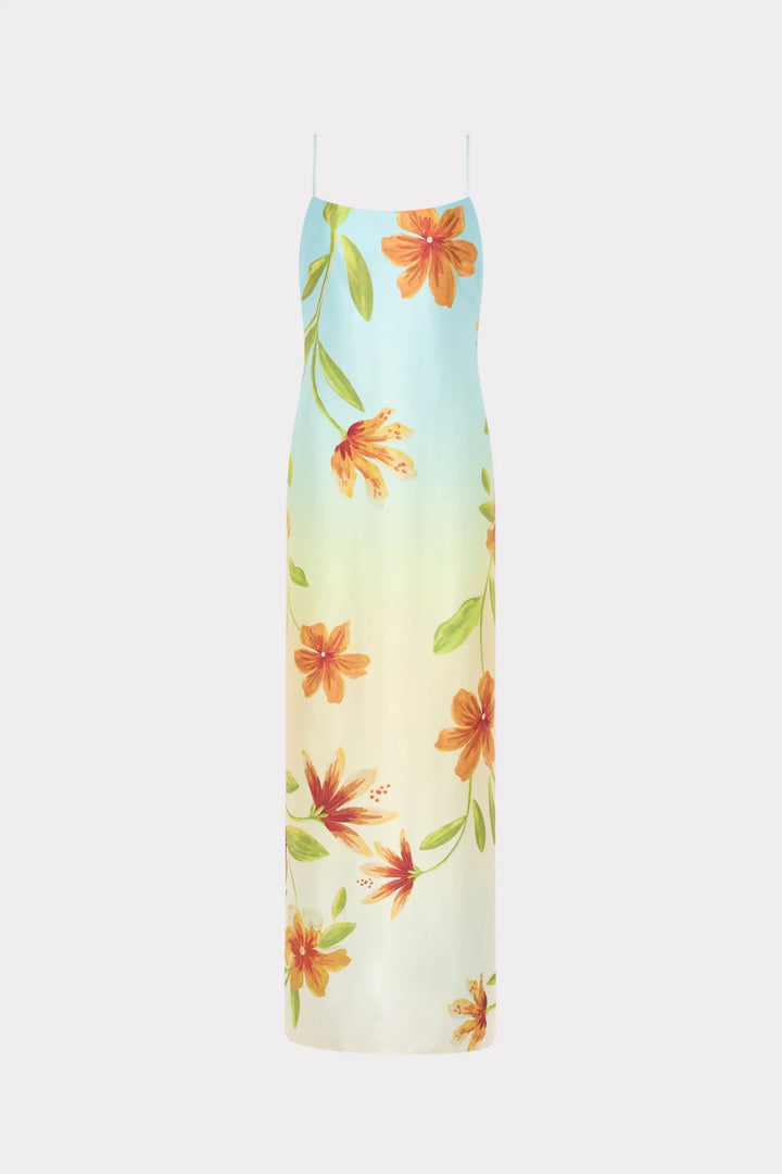 Lily Floral Satin Dress