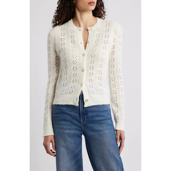 Emery Cardigan in Swan
