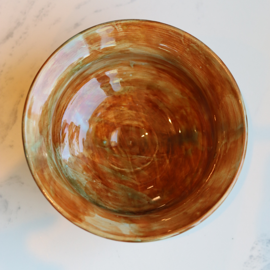 Amber Rust Flared Bowl