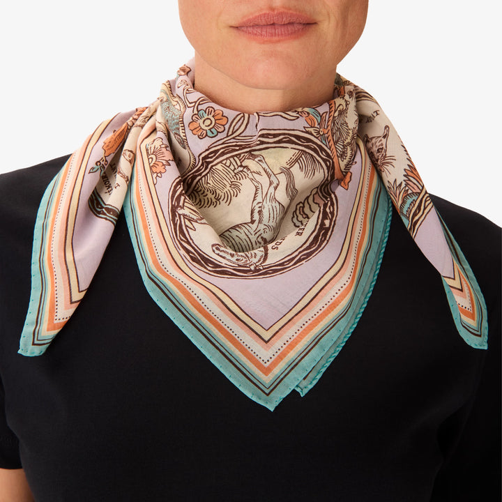 Carre 70 Cotton Chance Inoui Parma Square Scarf
