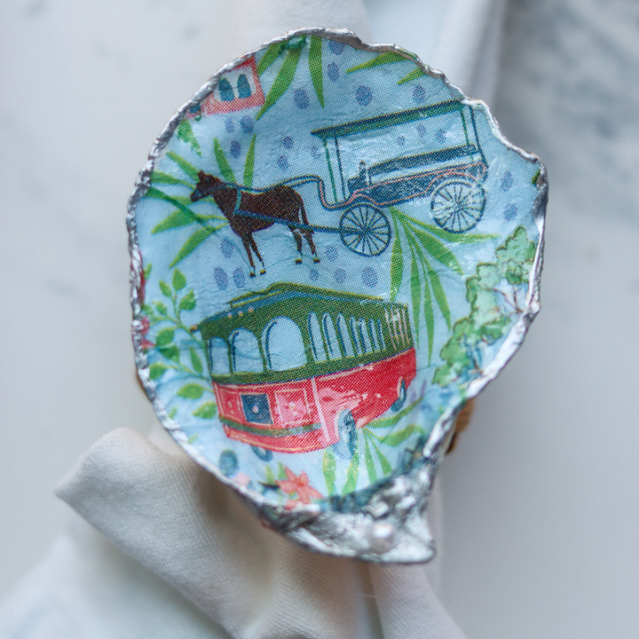 Handcrafted Oyster Shell Napkin Rings
