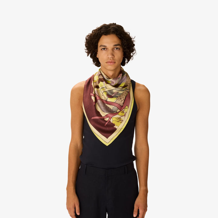 Carre 100 Jardin Anise Square Scarf