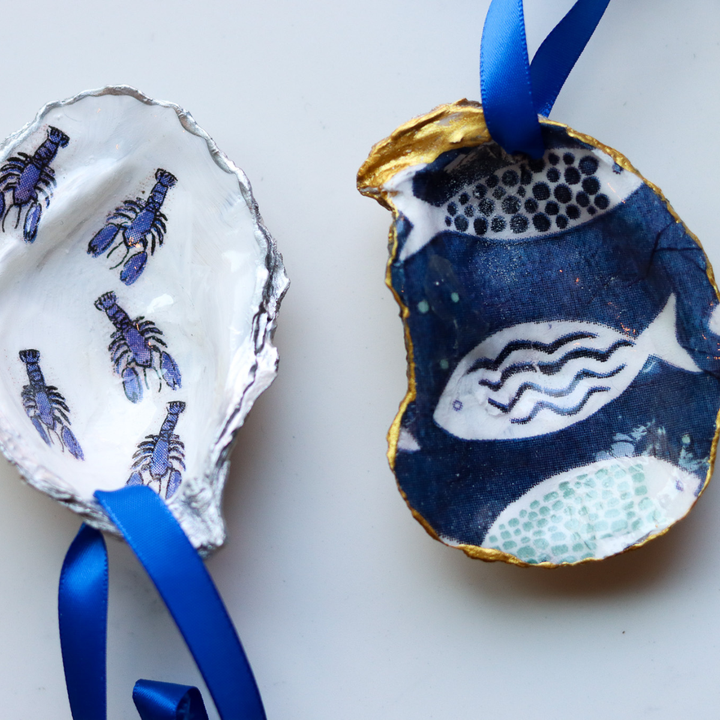 Handcrafted Oyster Shell Ornaments