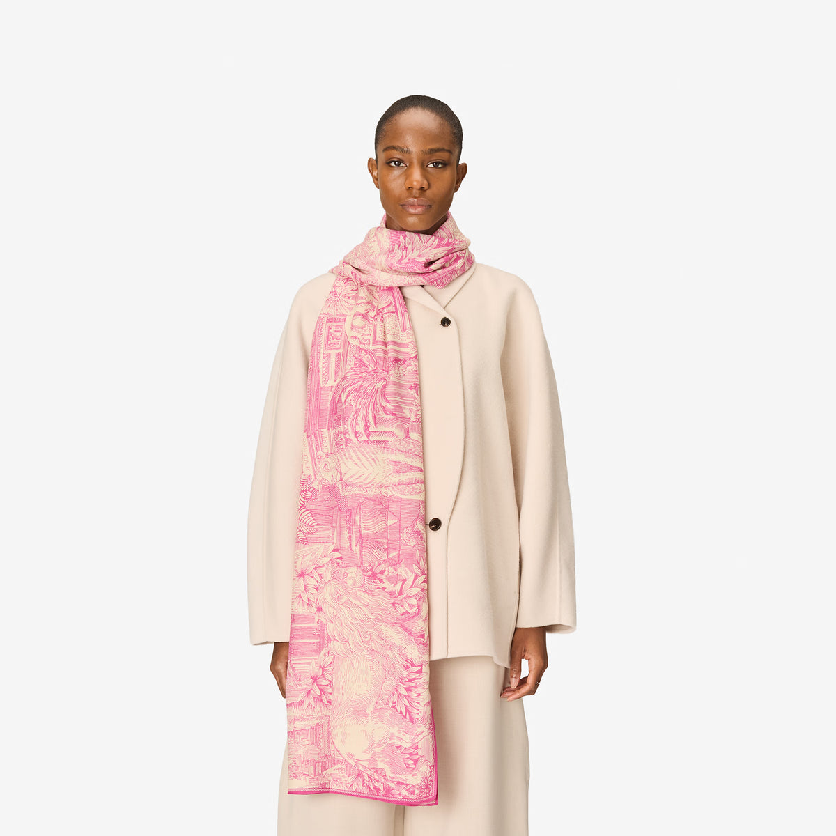 Scarf 100 - Piranesi - Pink